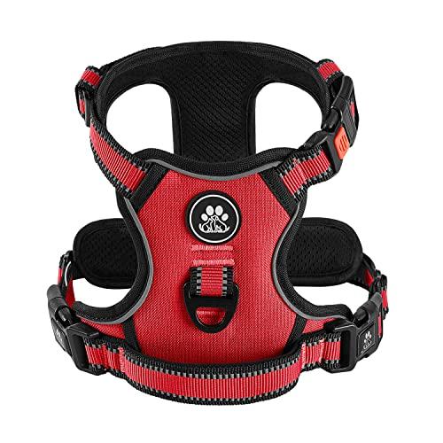 IVY&amp;LANE 犬用ハーネス 喉に優しい 小型犬、中型犬、大型犬用 調節 夜間反射材 通気性 引っ...