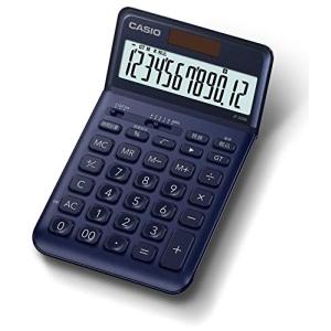 カシオ スタイリッシュ電卓 ネイビー 12桁 ジャストタイプ JF-S200-NY-N｜kirelab-net