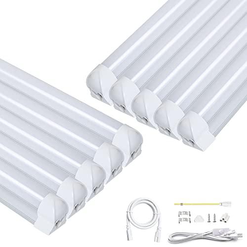器具一体式led蛍光灯 20Ｗ形 直管 9.5Ｗ省エネ T8直感型 昼光色 高輝度1350LM 60...