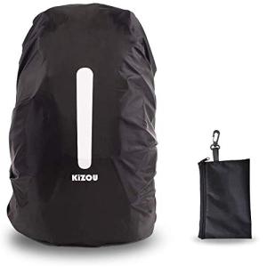 KiZOU 最新版 レインカバー 反射テープ クロスバックル 4倍以上強力防水 風飛び防止 夜間安全 盗難防止 4サイズ ザック リュック カバ｜kirelab-net