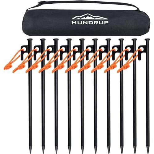 HUNDRUP強化版 ペグ 20cm/25cm/30cm/40cm 10本/16本 ペグセット 鍛造...