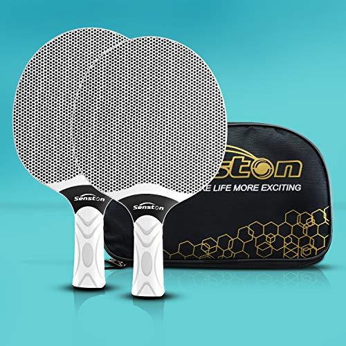 FANTECIA 卓球ラケットセット。プロフェッショナルな卓球ラケットであり、コンポジットゴムのピン...