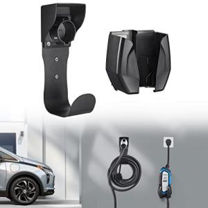 BougeRV EV充電器 ケーブルホルダー evコードホルダー EV充電器ホルダー EV充電ケーブルフック 雨除け ネジ6本付き EV充電器｜kirelab-net