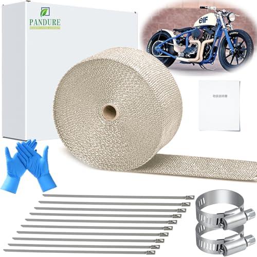 耐熱布 サーモ バンテージ 高品質グラスファイバー 玄武岩繊維 耐熱温度1600℃ エキマニ エキゾ...