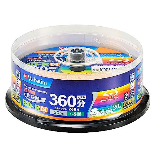 バーベイタム (Verbatim) 1回録画用 ブルーレイディスク BD-R DL 50GB 片面2...