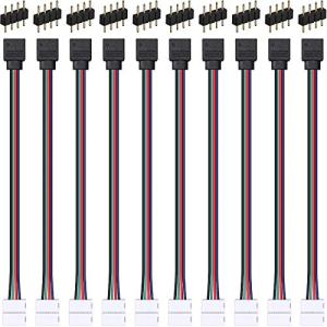 サムコス 4ピンLEDテープコネクタ 10mm幅 ケーブルライト テープライト ストリップライトコネクタ 延長用ケーブル LEDテープライトレイ｜kirelab-net