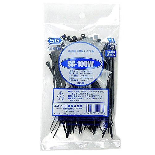 エスジー工業(SG Industrial) 結束バンド 丈夫な国内製プロ仕様 SGタイ 屋外 対候 ...