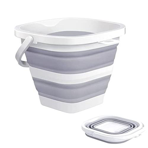 YOYIICOOL バケツ 5L 10L 厚い 釣りバケツ 折りたたみバケツ 屋外釣りバケッ 洗濯バ...