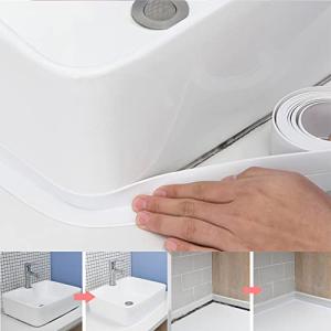 TINYMATCH 防水テープ 隙間テープ 防カビテープ 白 トイレ シール 隙間掃除を埋める 洗面所 水はね防止 すきま汚れガード キッチン｜kirelab-net