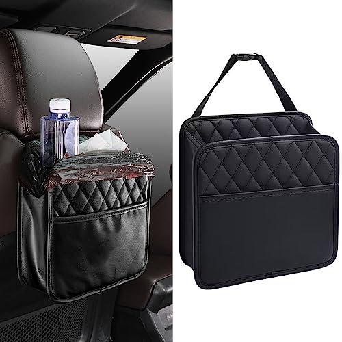 YFFSFDC 車用シートバックポケット 車用収納ポケット 多機能収納バッグ ゴミ箱と収納ボックス ...
