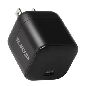 エレコム 充電器 35W Type-C 1ポート USB PD対応 スイング式プラグ GaN II PPS対応 ブラック iPhone 16 1｜kirelab-net