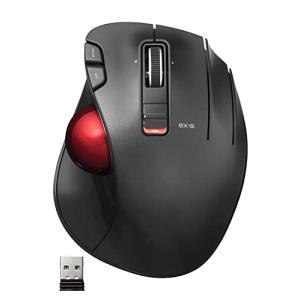 エレコム マウス ワイヤレス トラックボール (親指) 赤玉 6ボタン チルト機能(左右スクロール) ゲーミンググレード光学センサー採用 ブラッ｜kirelab-net