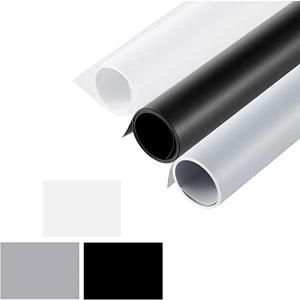Meking PVC 背景紙 80 x 150cm バックペーパー ホワイト/ブラック/グレー セット｜kirelab-net