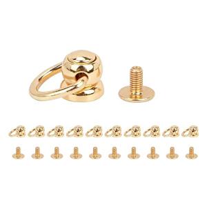 トチカン ネジ式 丸カン付き 360度回転 10組入り 金具 スマホ ドロップハンドル 留め具 アクセサリーパーツ レザークラフト 手芸 パーツ｜ルミナスエイト ヤフー店