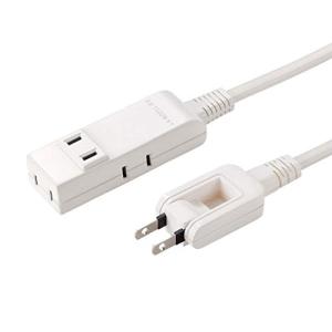 サンワサプライ(Sanwa Supply) マイクロタップ 4個口 0.5m 折りたたみ式スイングプラグ ホワイト TAP-M805W｜kirelab-net
