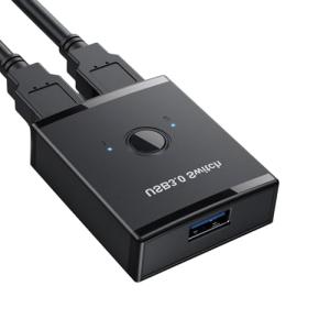 サムコス usb3.0 切り替え器 usb切替器 手動切替機 pc2台用 5Gbps高速転送 キーボード マウス プリンタ セレクター 切り替え｜kirelab-net