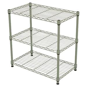 エイアイテック(AITECH) 19Φスチールラックセット 幅60x奥行35x高さ61.8cm グリーン NS6035-1GR｜kirelab-net