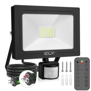 CLY センサーライト 屋外 人感センサーライト LED投光器 60W 昼白色 6000LM 6500K フラッドライト 超高輝度 IP66防水｜kirelab-net