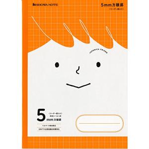 ショウワノート 学習帳 ジャポニカフレンド 5mm方眼 十字補助線 B5 5冊パック 橙 JFS-5M*5｜kirelab-net