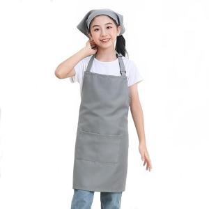 エプロン 子供 子ども用エプロン 三角巾 親子で着る 男女兼用 無地シンプル な色が落ちない ホコリが付きにくい 料理教室 陶芸 絵画 親子セッ｜kirelab-net