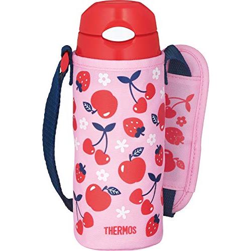 サーモス 水筒 真空断熱ストローボトル 400ml ピンクレッド 保冷専用 FHL-402F PK-...