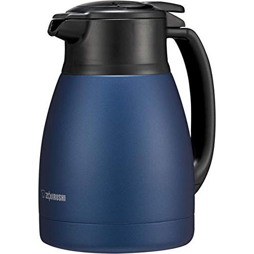 象印マホービン ステンレスポット 1.0L ポット 卓上 広口約6.5cm ステンレス真空2重まほう...