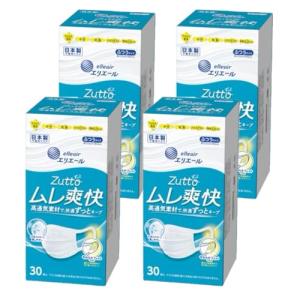 エリエール ハイパーブロックマスク ムレ爽快 ふつうサイズ 30枚×4個 大人用｜kirelab-net