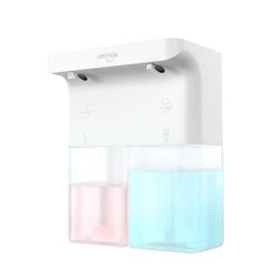 Umimileユミマイル ソープディスペンサー 泡 液体 自動 ダブルヘッド 600ml ハンドソープ 食器洗剤 手洗い 壁掛け IPX4防水｜ルミナスエイト ヤフー店