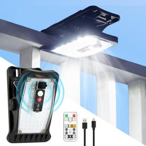 LIFENGSOLER 70LED クリッパ式 センサーライト 屋外 ソーラー 人感 IP64防水 3種類設置方法 タイマー機能 USB充電可｜kirelab-net