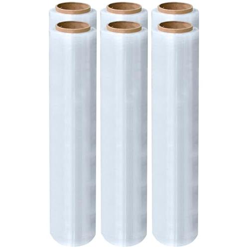 [山善] ストレッチフィルム 500mm×300m巻 厚さ15μ 15ミクロン 6本入 (1ケース)...