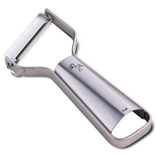 貝印(KAI CORPORATION) ピーラー コンパクト 鋭角 極刃 関孫六 オールステンレス ...