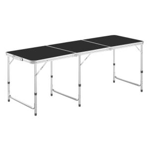キャンプテーブル アウトドア テーブル 折りたたみ 180CM 3段階高さ調整 ピクニック レジャー キャンプ用 折畳み コンパクト 収納 簡単｜kirelab-net