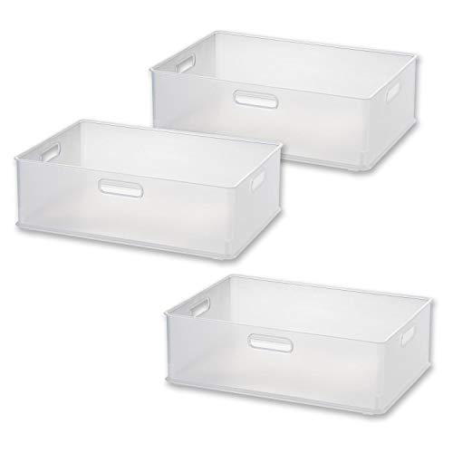 サンカ インボックス 「カラーボックスにぴったりフィット」する収納ボックス Mサイズ クリア (幅3...