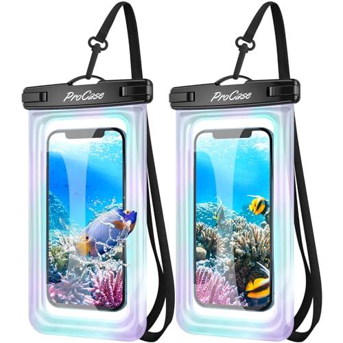 ProCase [2点セット] スマホ防水ケース 、[フロート式]ドライバッグ IPX8認定 完全保...