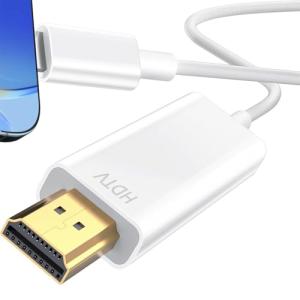 i-Phone HDMI 変換 ミラーリング ケーブル 1.5M AVアダプタ Phone/Padの画面をテレビに映す 1080P大画面 設定不｜kirelab-net