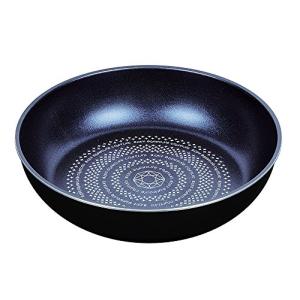 パール金属 取っ手の取れる フライパン 26cm IH対応 ブルーダイヤモンドコート ルクスパン 取っ手別売り HB-2437 ブラック｜kirelab-net