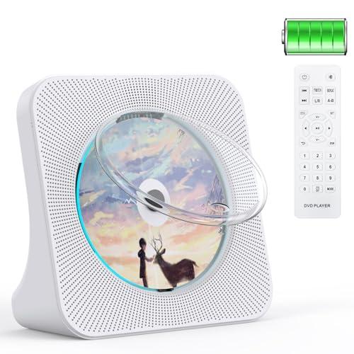 Gueray CDプレーヤー 卓上 Bluetooth送受信対応 充電 スピーカー内蔵 ポータブル ...