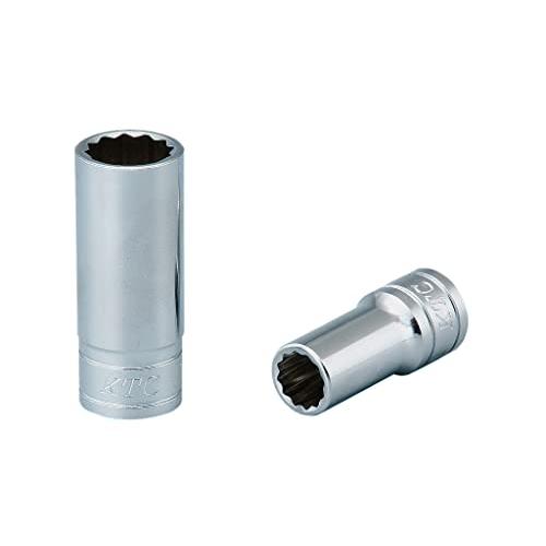 京都機械工具(KTC) 9.5mm (3/8インチ) セミディープソケット (十二角) 13mm B...