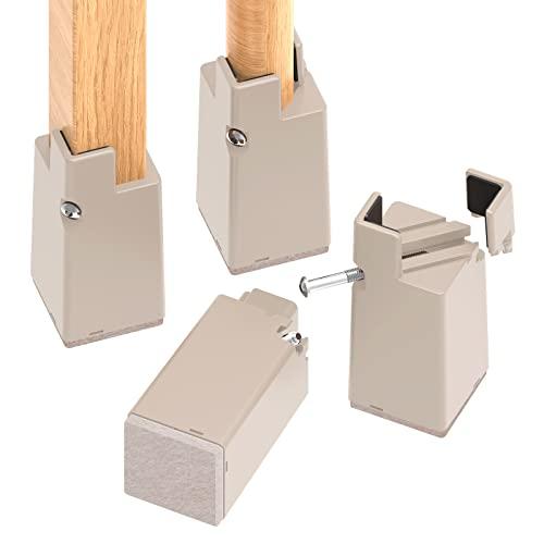 Ezprotekt 高さ調整 継ぎ脚 4個セット テーブル 脚 継ぎ足し こたつ 継ぎ足 ベッド・テ...