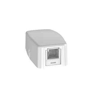 パンドウイットコーポレーション Cat6Aローゼットボックスキット シャッター付き 1個口白 JOQ1H6A00｜kirelab-net