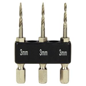 SK11(エスケー11) 木工用 六角軸 ショート下穴ドリルセット 3本入り 3.0mm｜kirelab-net