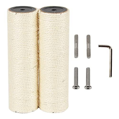 ECCIBOUN 直径7.4cm 猫 爪とぎ 用 ポール 麻 キャットタワー  支柱 爪研ぎポール ...