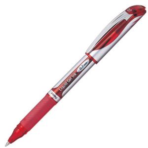 ぺんてる ボールペン ゲルインキ エナージェル キャップ式 0.7mm シルバー軸 BL57-B 赤 10本｜kirelab-net