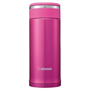 象印マホービン 水筒 360ml スクリューマグ 軽量&コンパクト スタンダードタイプ なめらか飲み口 保温・保冷 フローラルピンク SM-JF｜kirelab-net