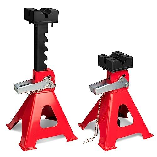 Donext ジャッキスタンド 3t 2個セット 高さ6段調節 最低位290mm/最高位425mm ...