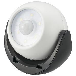 オーム(OHM) 電機 LEDセンサーライト 人感明暗センサー 乾電池式 屋外/屋内兼用 IPX5 100ルーメン 三脚/マグネット取り付け 防｜kirelab-net
