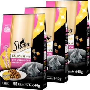 シーバ (Sheba) キャットフード ディライト 素材のうま味レシピ お肉お魚ミックス 640グラム (x 3) (まとめ買い)｜kirelab-net