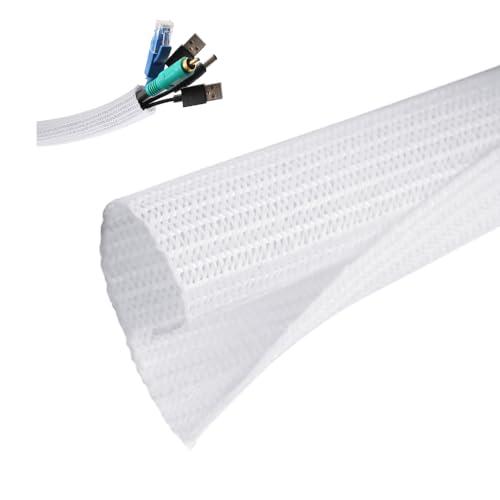 編組ケーブルスリーブ ケーブル収納スリーブ配線カバー コード 編組ケーブルカバー ケーブル DIY切...