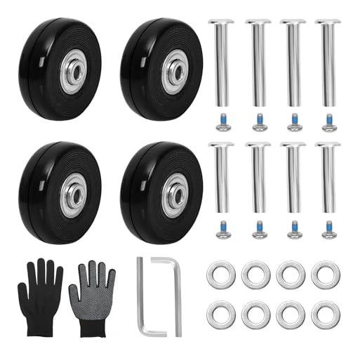 スーツケース キャスター 用 4個セット 50mm ゴム 車輪修理  キット 静穏 セット ホイール...