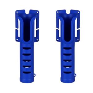 Charmoon ロッドホルダー 腰ベルト用 2個 携帯 ランガン 釣り フィッシングベルト ネジ固定可 (ブルー)｜kirelab-net